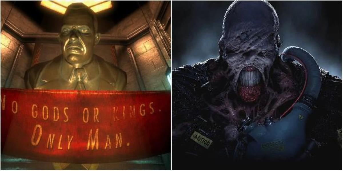 10 antagonistas de jogos de terror que sofreram as mortes mais satisfatórias, classificados