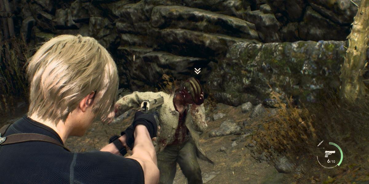 Marcador de ataque corpo a corpo de Resident Evil 4 Remake
