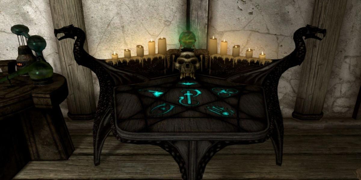 mesa encantada de Skyrim