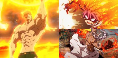 10 heróis icônicos de anime com poderes de fogo