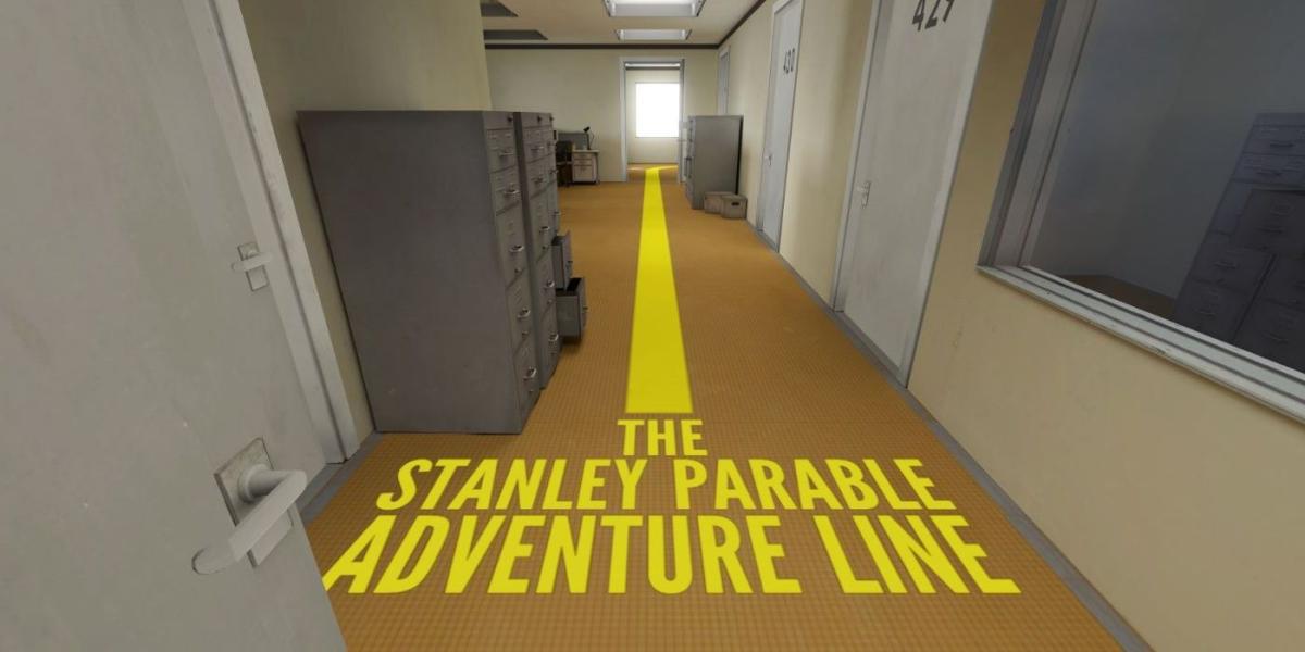 A linha de aventura amarela de The Stanley Parable