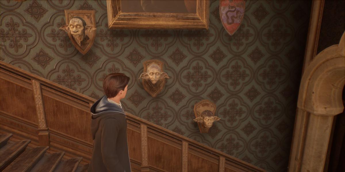 Conjurações de cabeças de elfos domésticos do legado de Hogwarts