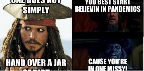 10 memes de Piratas do Caribe para levantar o seu ânimo