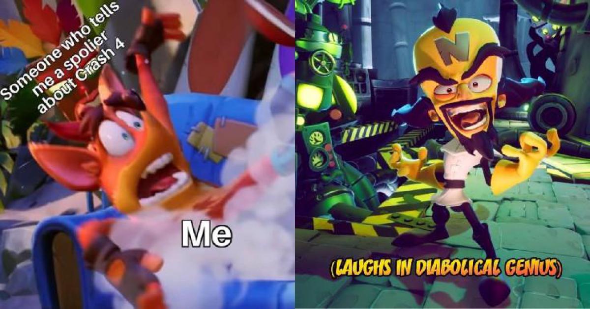 10 memes mais engraçados de Crash Bandicoot 4