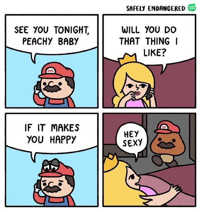 10 memes saudáveis ​​sobre o relacionamento de Mario e Peach