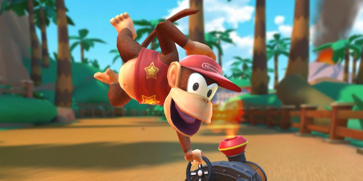 Diddy Kong em Mario Kart Tour