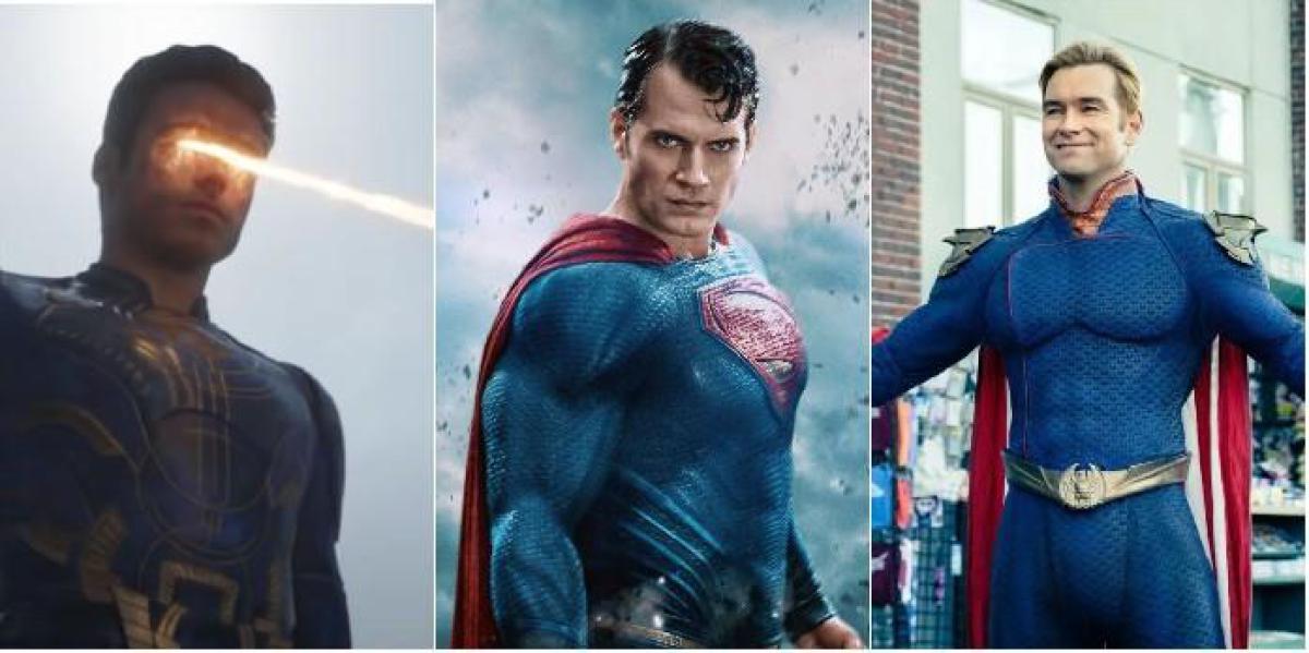 10 personagens de filmes mais poderosos inspirados no Superman da DC