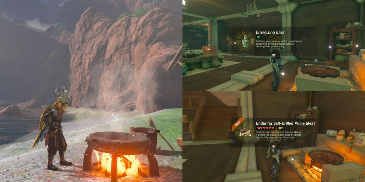 10 receitas incríveis para aumentar a resistência de Link em Zelda