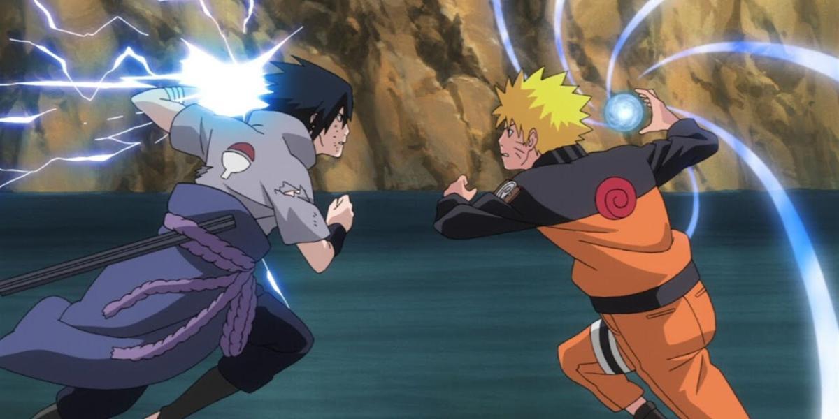 Naruto Uzumaki e Sasuke Uchiha em Naruto