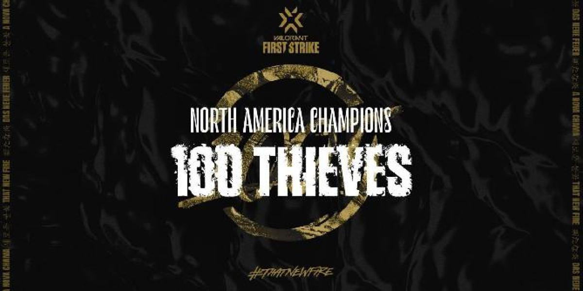 100 Thieves vence o Torneio First Strike de Valorant