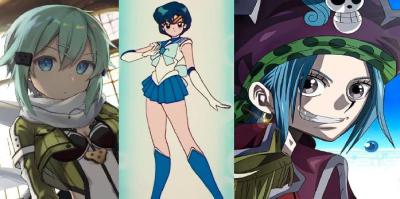 11 garotas de anime mais icônicas com cabelo azul