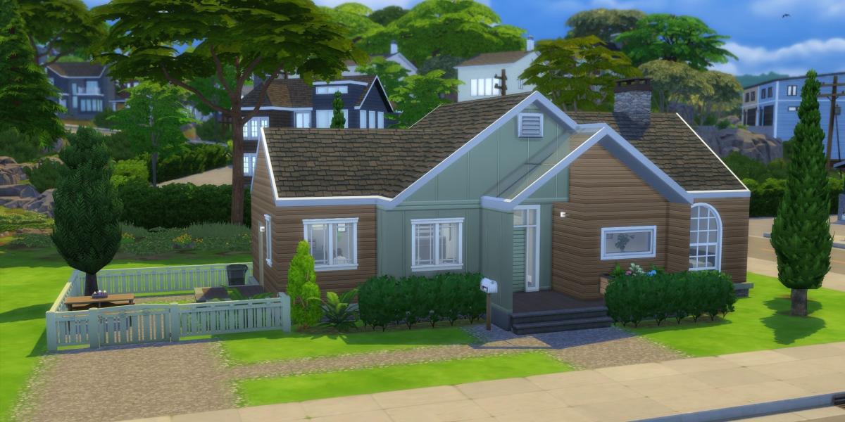 Uma casa básica no The Sims 4