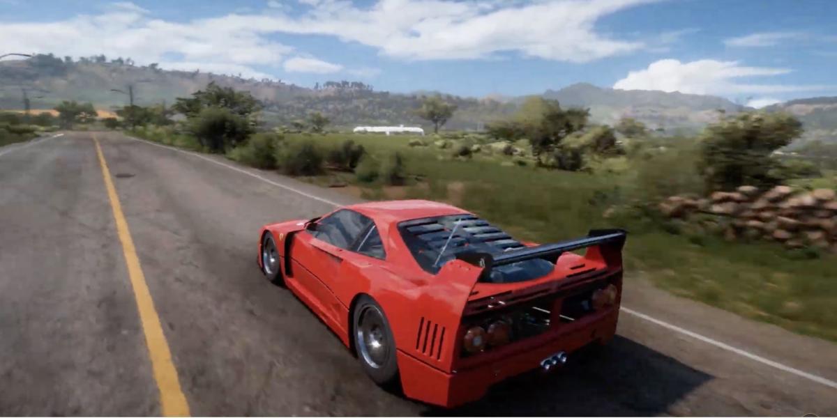 Forza Horizon 5 - Ferrari F40 Competizione - Jogador bate pilotos por milhas em carro esporte