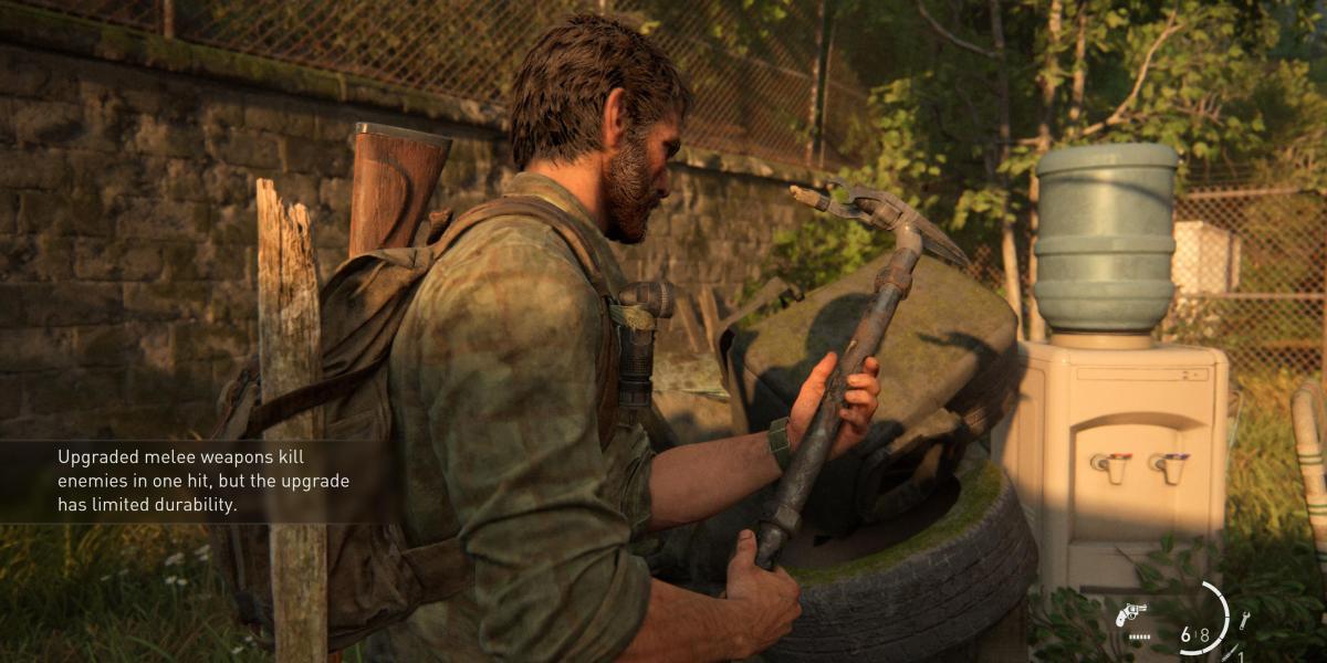 The Last of Us™ Parte I, joel, tutorial de arma corpo a corpo atualizado pop-up