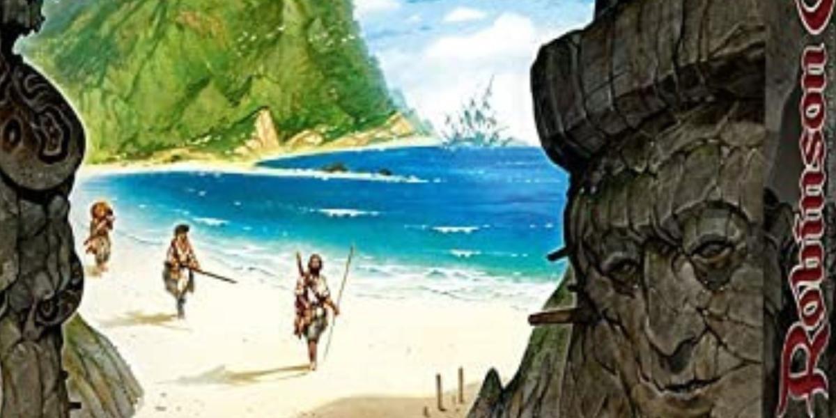 capa de Robinson Crusoe Adventures on the Cursed Island