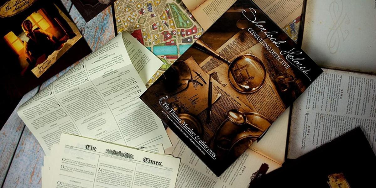 itens de jogos de tabuleiro em Sherlock Holmes Consulting Detective