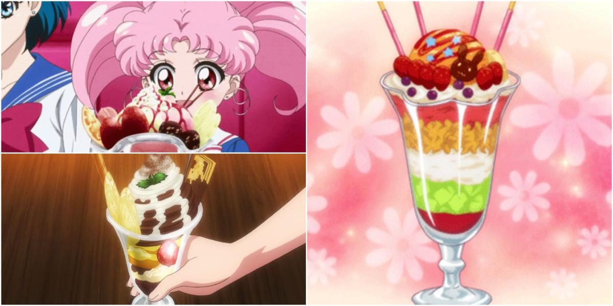 Colagem de PArfaits em Anime e Sailor Moon