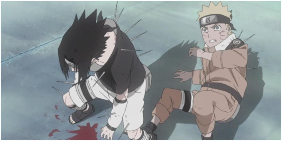 Sasuke protege Naruto