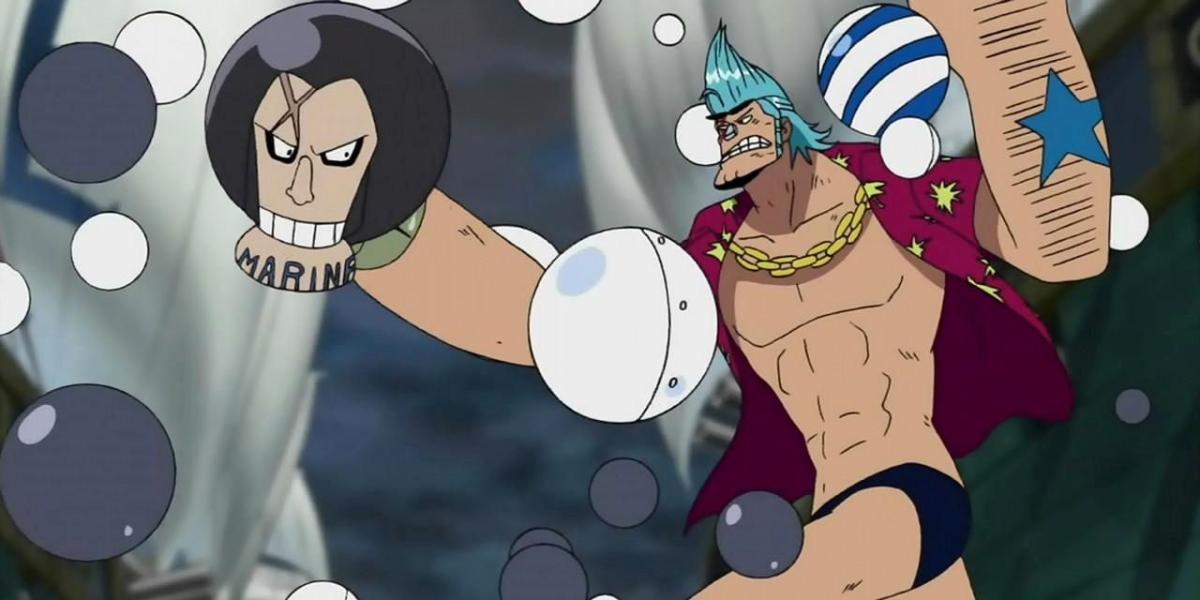One Piece Very Good sendo atacado por Franky