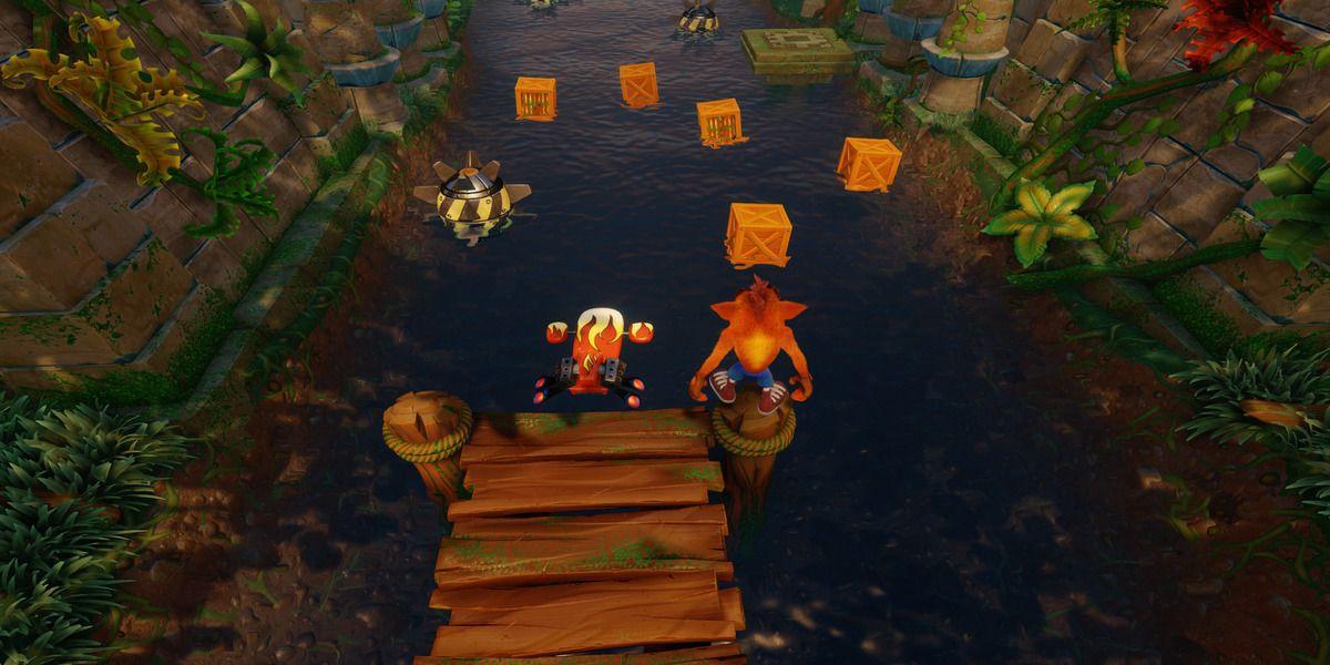 Crash N Sane Trilogy, caixas na água em Crash 2