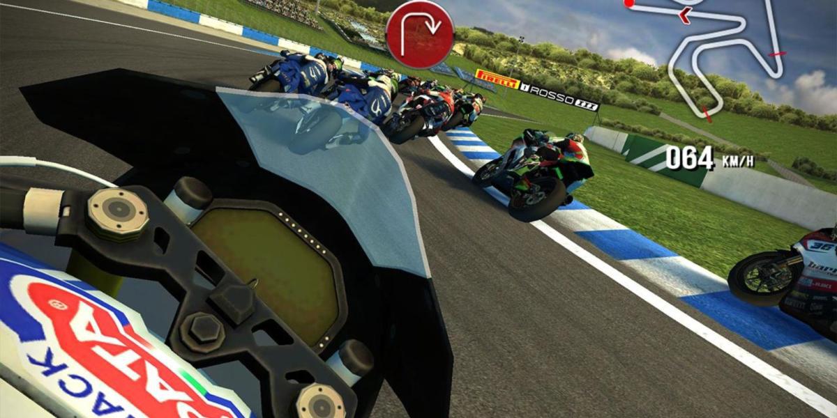 Melhores jogos de corrida para dispositivos móveis - SBK16 - O piloto compete contra adversários difíceis