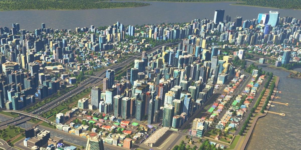 City Skylines Visão aérea Jogos de construção de cidades