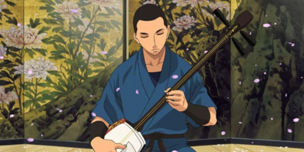 Personagem principal de Nitaboh: Tsugaru Shamisen Shiso Gaibun