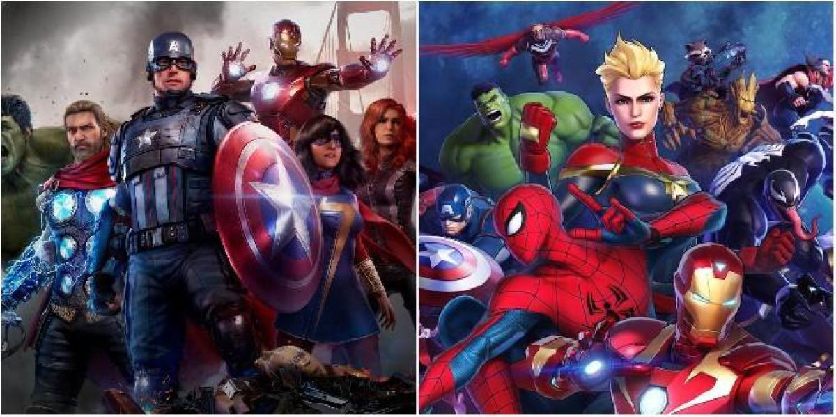 5 razões pelas quais os Vingadores da Marvel são o jogo definitivo da Marvel (e 5 é a Ultimate Alliance)
