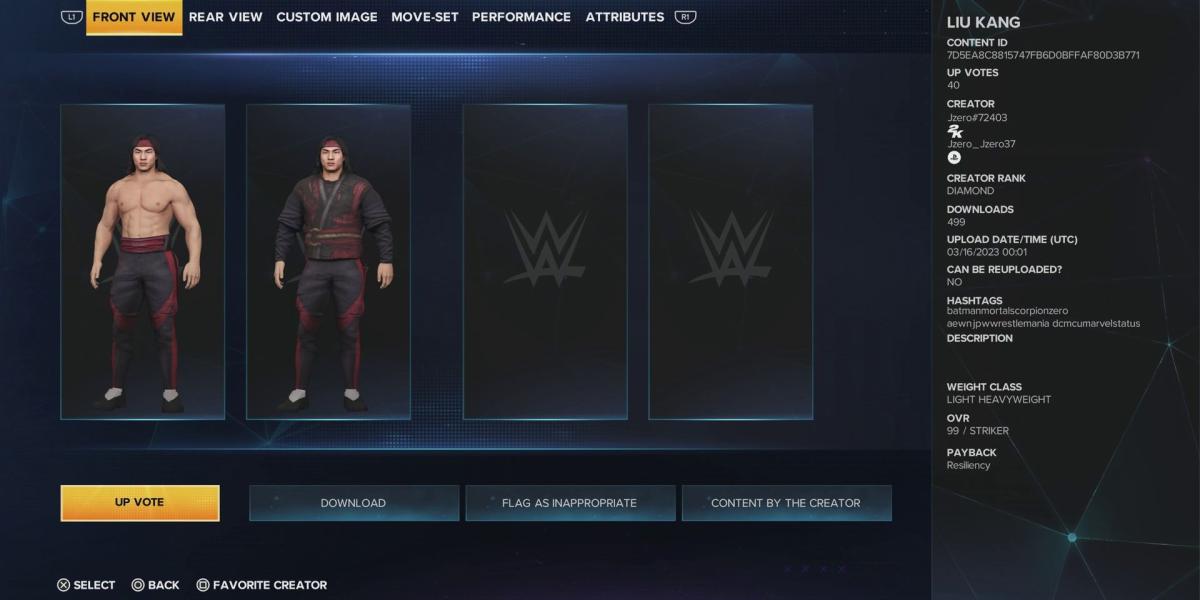 wwe-2k23-best-caws-based-on-video-game-personagens-liu-kang