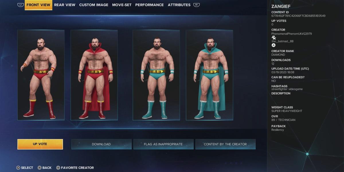 wwe-2k23-best-caws-based-on-video-game-personagens-zangief-street-fighter