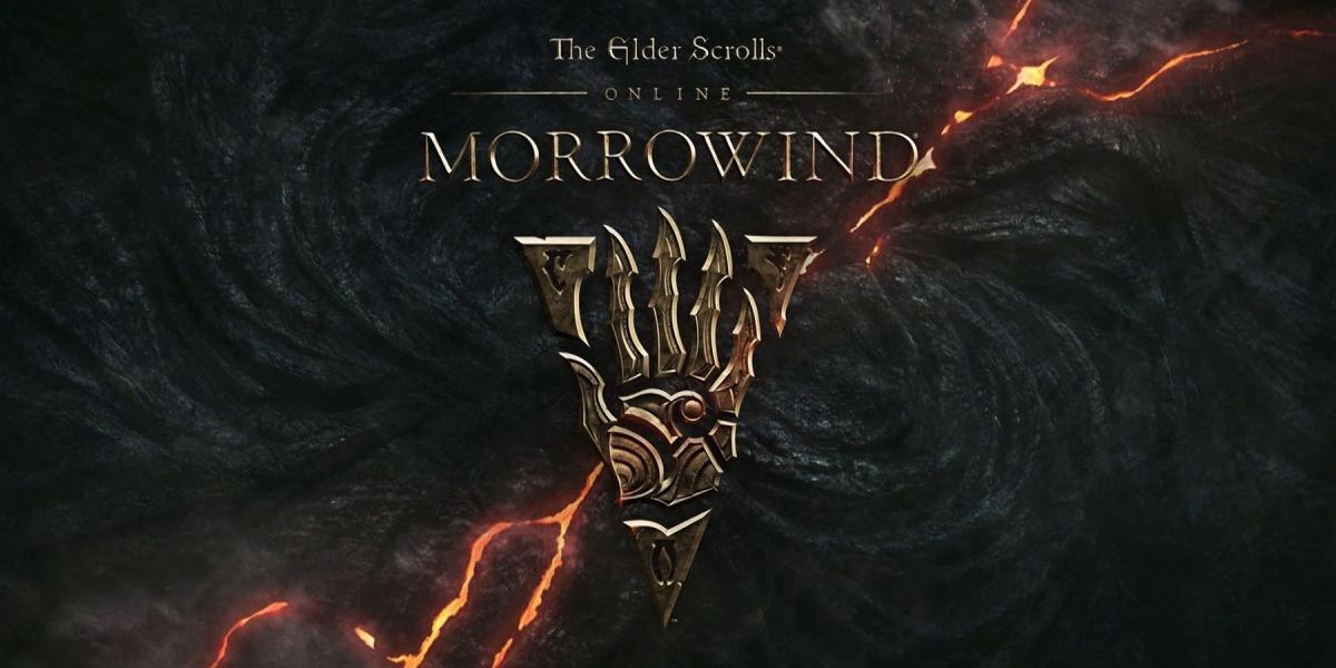 morrowind eso elder scrolls logotipo online em destaque