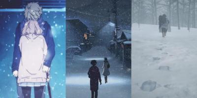 7 cenas de neve mais bonitas do anime