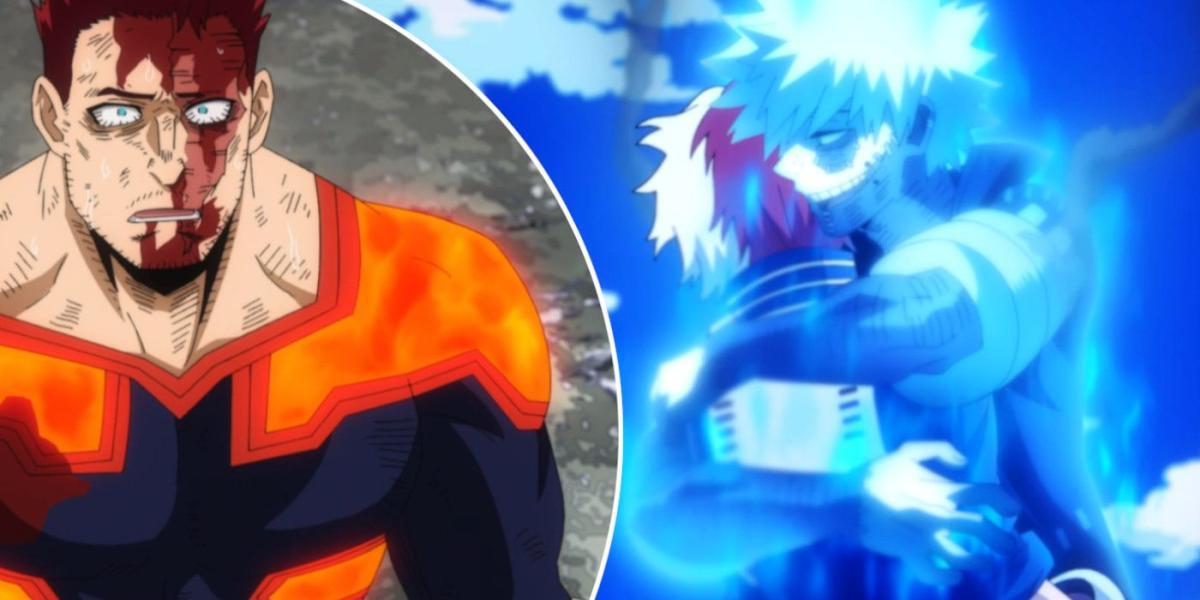 Revisão do episódio 12 da 6ª temporada de My Hero Academia Endeavour, Shoto e Dabi, também conhecidos como Toya Todoroki