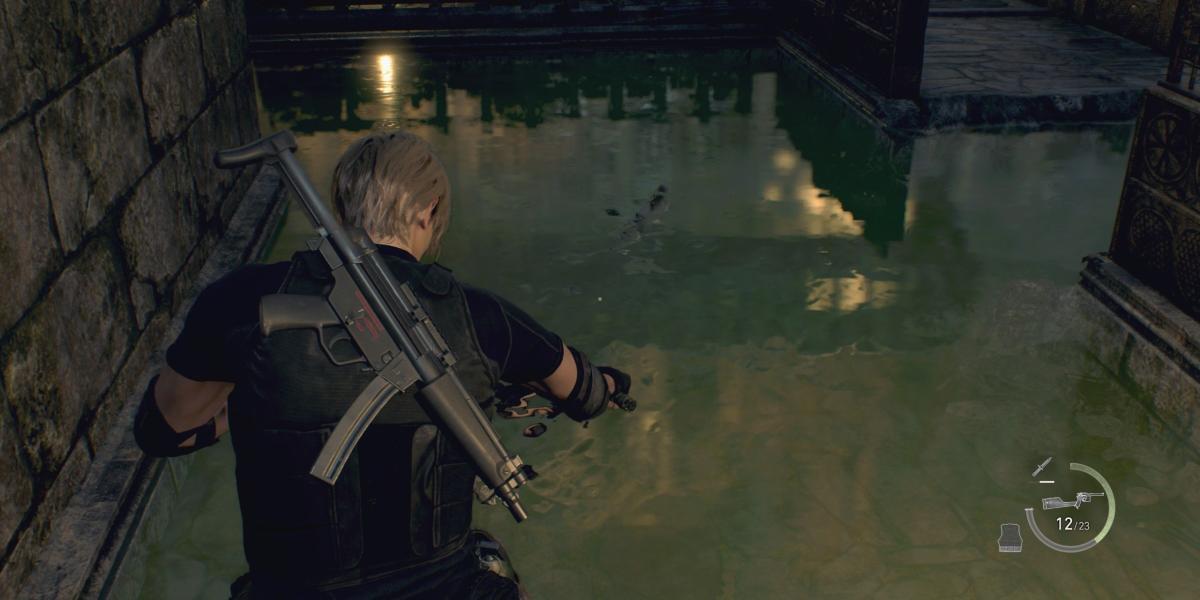 RE4 Remake Leon Hunting Fish Cropped