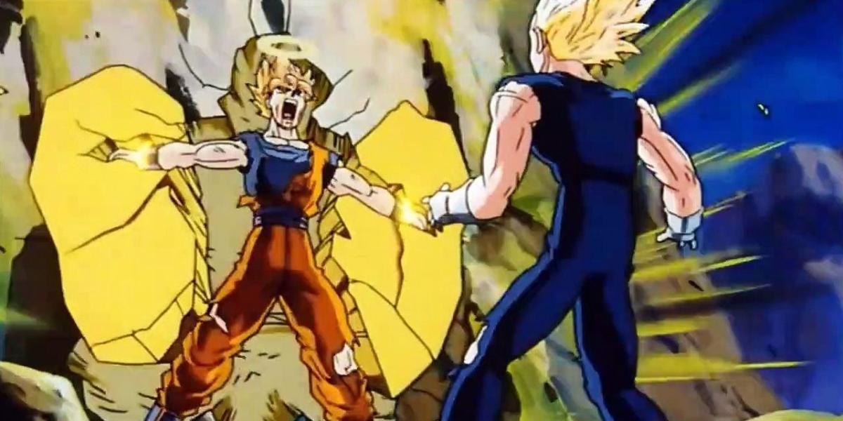 Goku vs Majin Vegeta em Dragon Ball Z