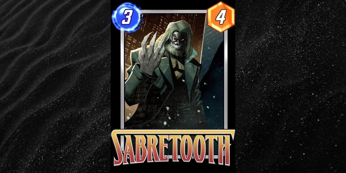 Marvel Snap Variant Art Noir Sabretooth