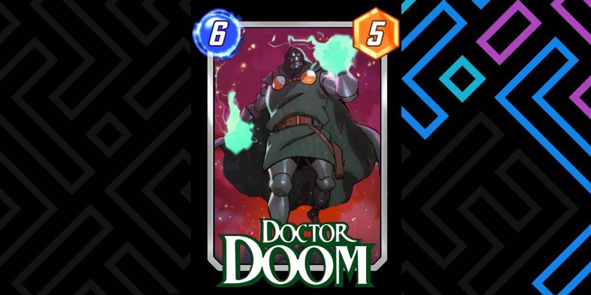 Arte do cartão variante do videoclipe Marvel Snap Hero Dr Doom