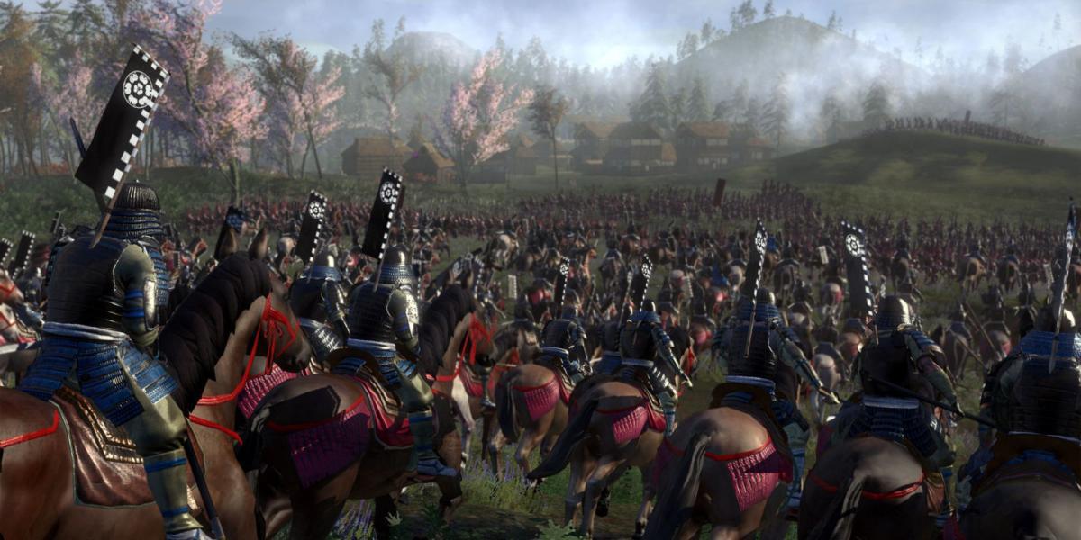 Marchando para a batalha em Total War Shogun 2
