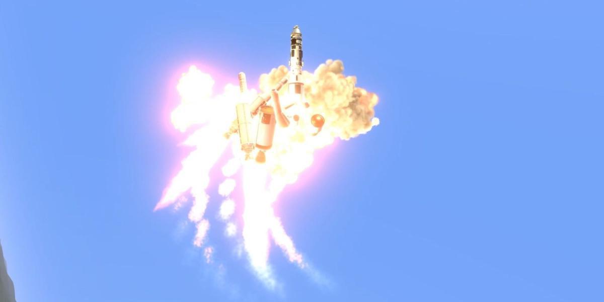Kerbal Space Program 2 Explosão de foguete