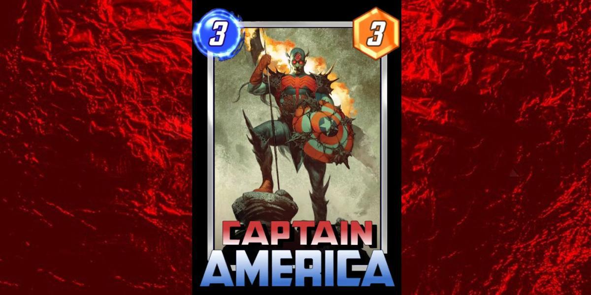 Marvel Snap Variant Art Knullified Captian America