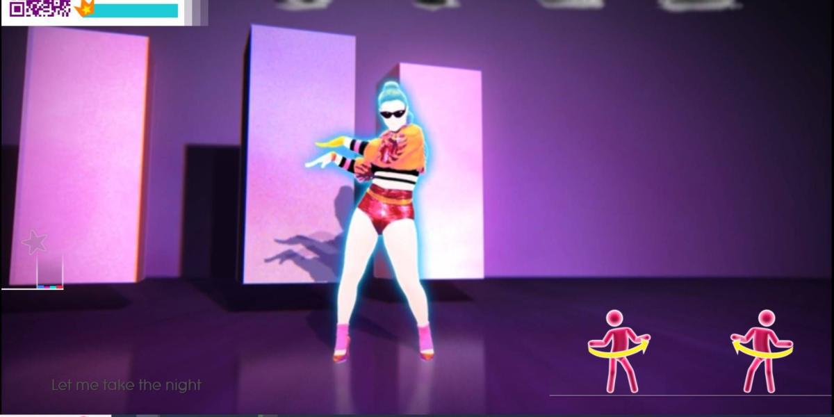 Uma captura de tela do jogo Just Dance Now em 2023