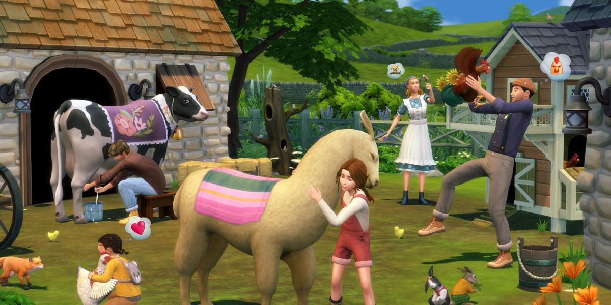 Jogabilidade de The Sims 4: Cottage Living