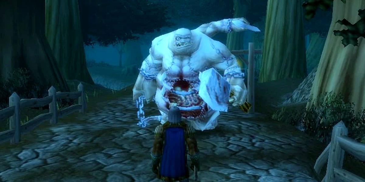 Pontos vistos se aproximando de um jogador em World of Warcraft em Darkshire
