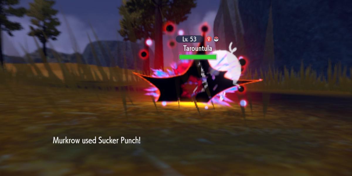 Taruntula sendo atingida por Sucker Punch