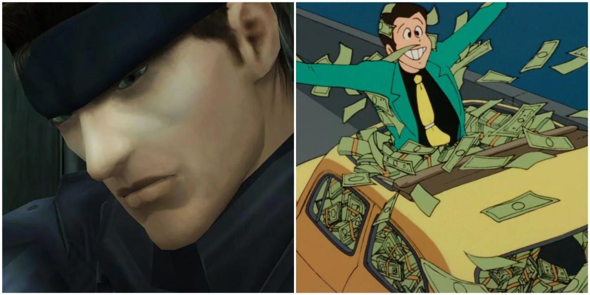 Personagens inspirados em animes - Solid Snake Lupin the 3rd