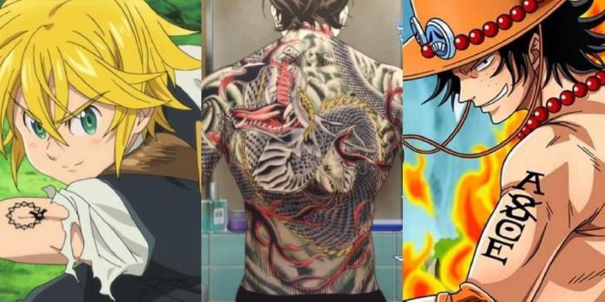 8 tatuagens icônicas em animes