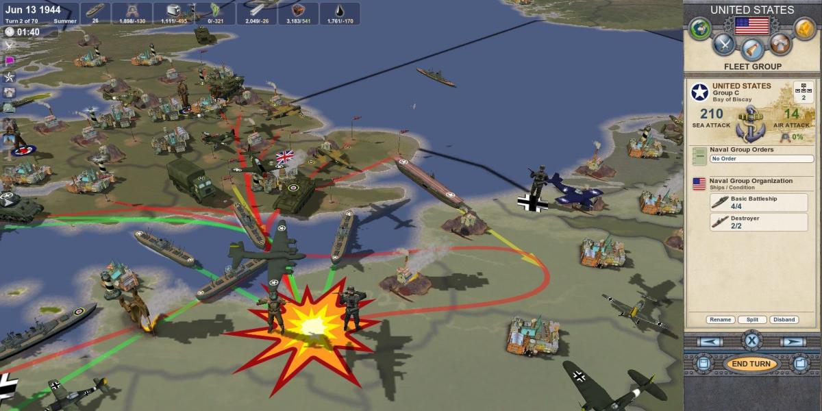 Melhores jogos de estratégia da Segunda Guerra Mundial - Fazendo história A calma e a tempestade
