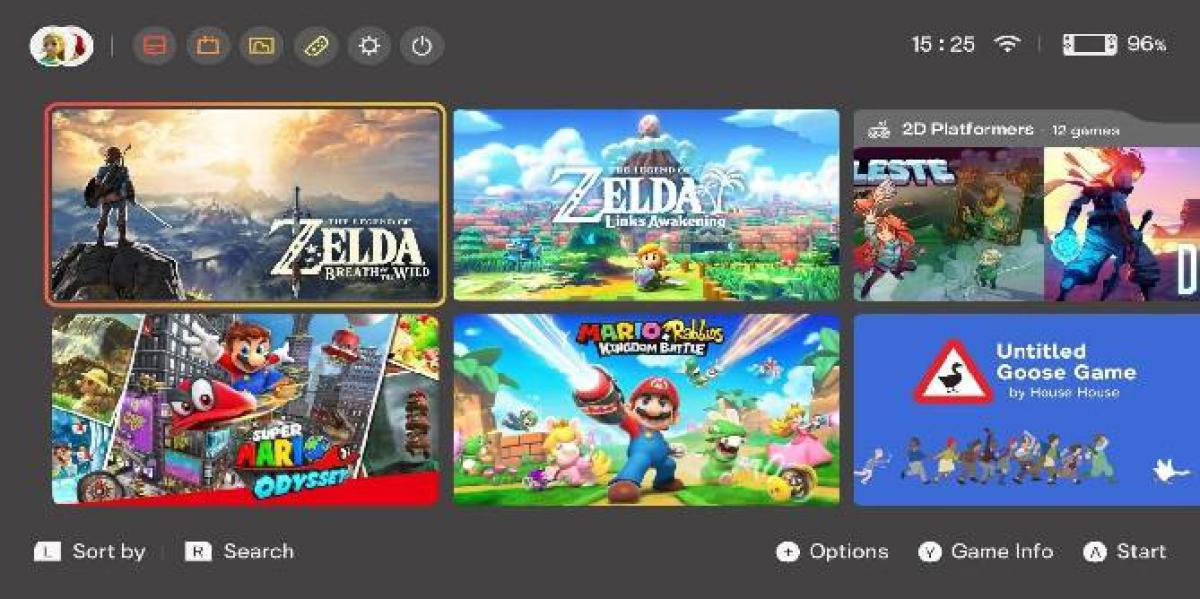 A atualização 10.0 do Nintendo Switch não possui esses recursos