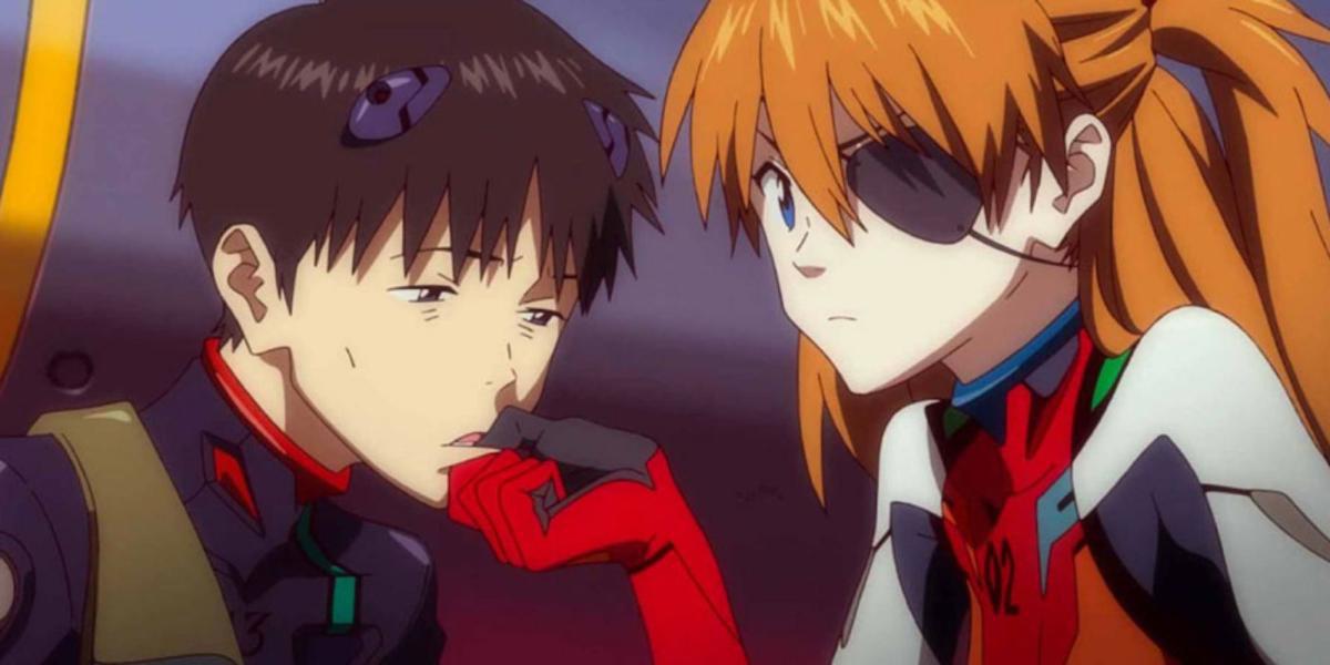Shinji e Asuka de Evangelion: 3.0 You Can (Not) Redo