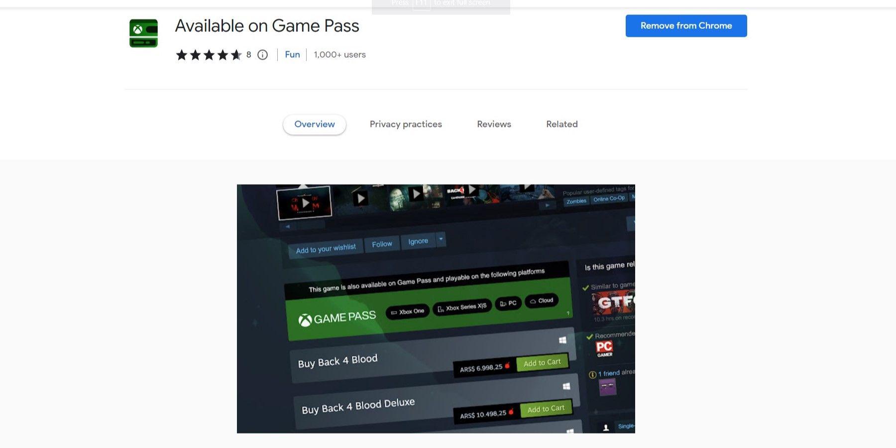 A extensão útil do Google Chrome informa se os jogos Steam também estão disponíveis no Xbox Game Pass